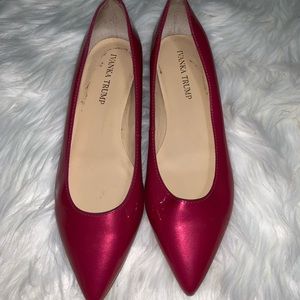 Pink flat shoes